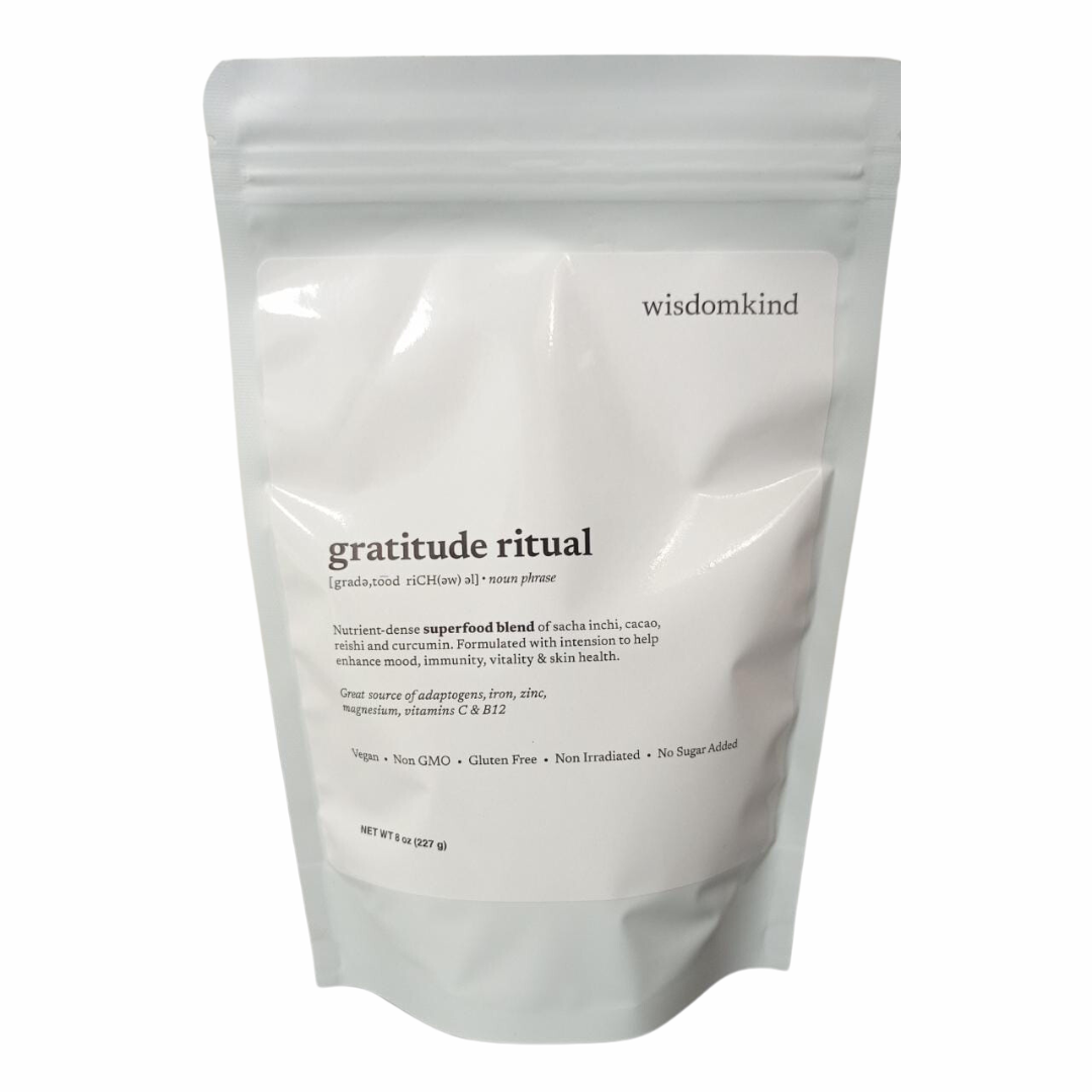 Gratitude Ritual adaptogenic cacao blend wisdomkind